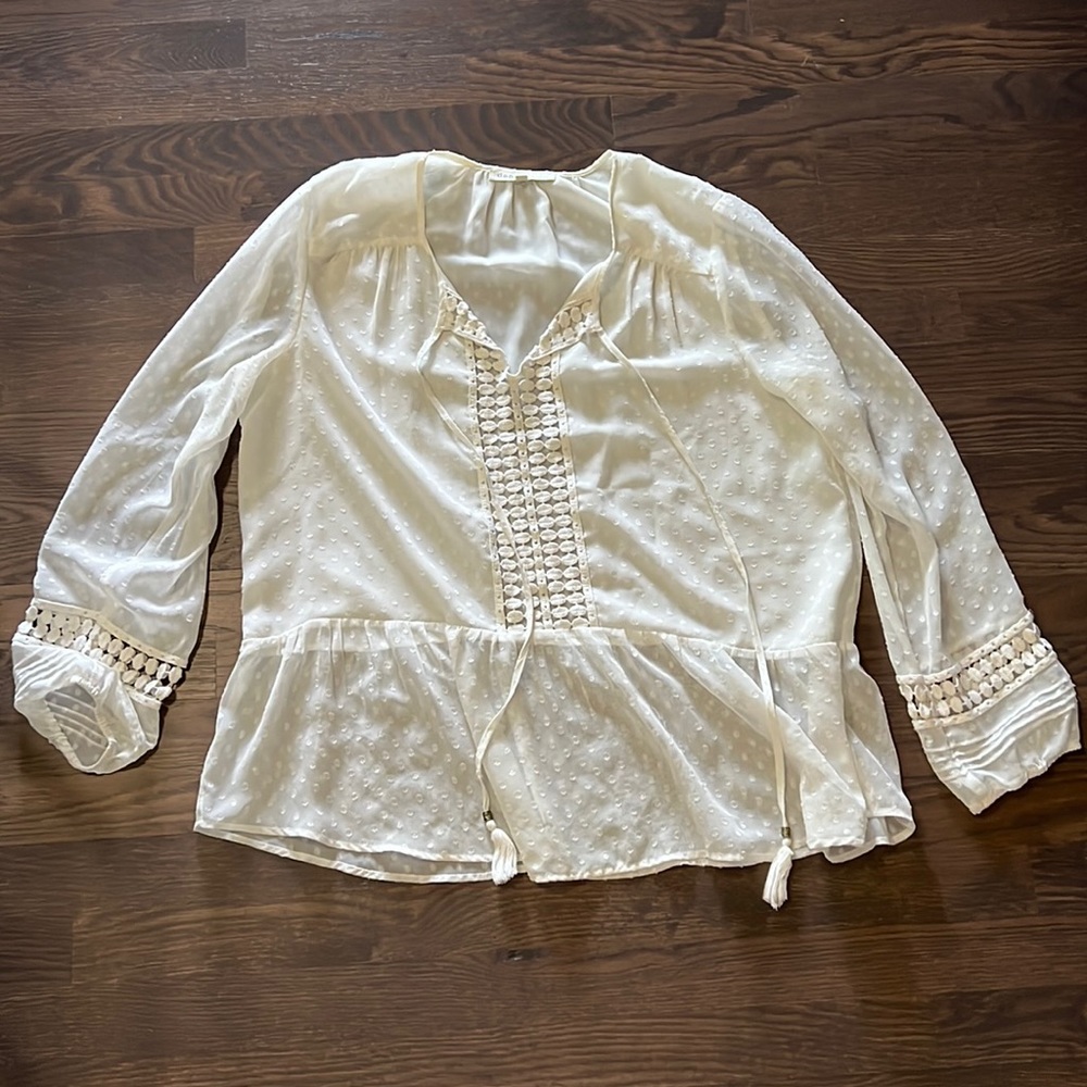 White Boho Blouse